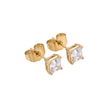 5 mm auskarai-vinukai su cirkoniu