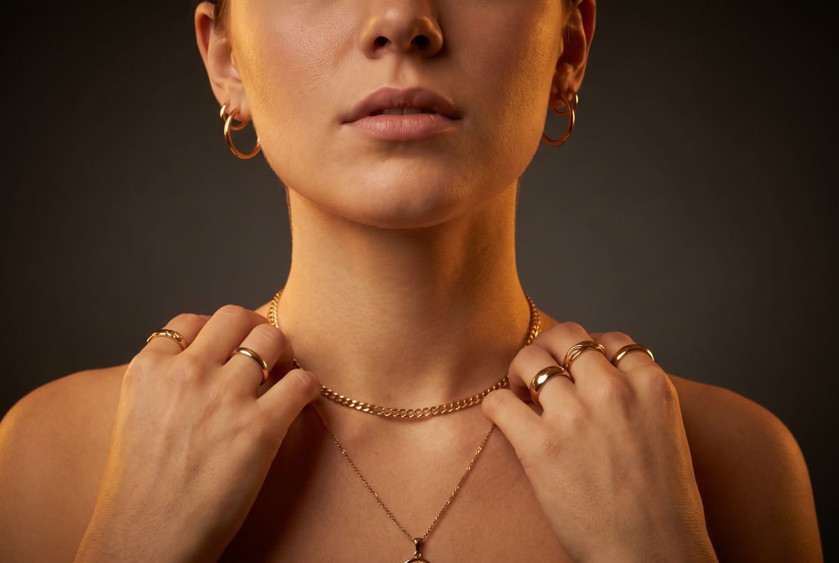 Paauksuoti papuošalai